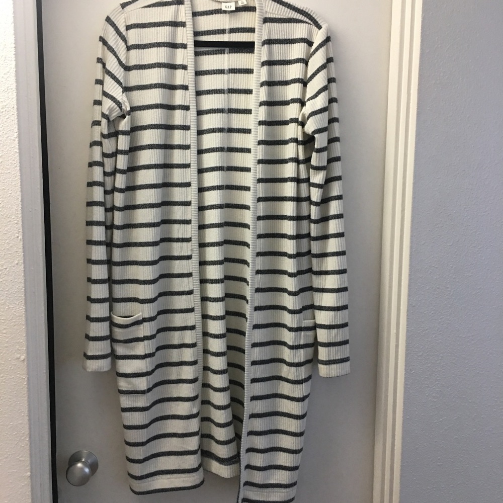 Tall medium striped cardigan